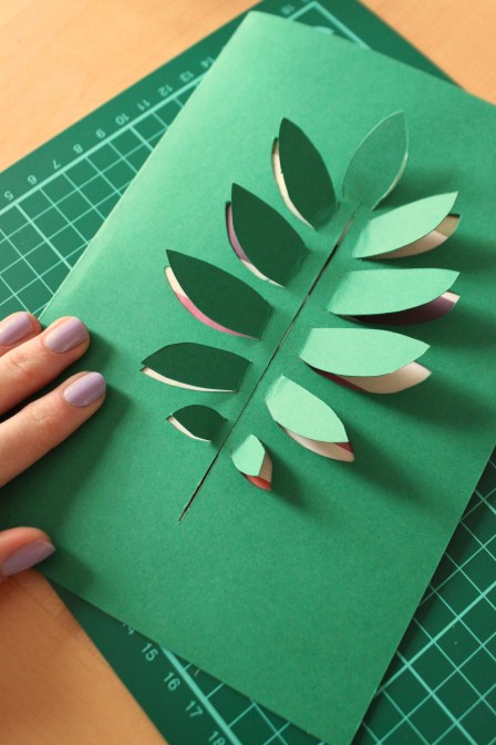 Paper Leaf Card