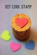 Heart Cork Stamp