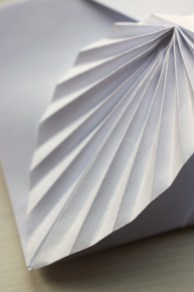 Easy origami leaf card