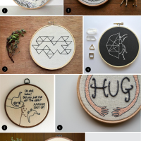 Inspiration: Embroidery Hoop Art