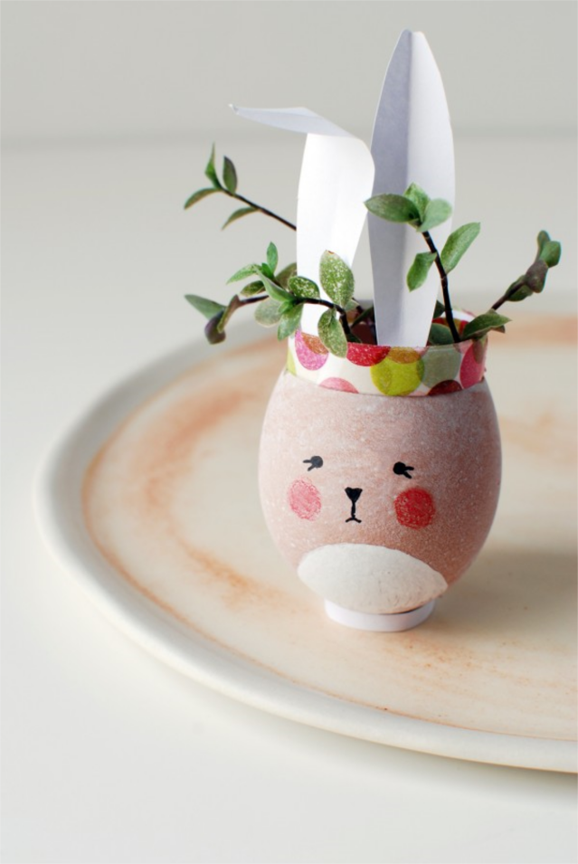 We Are Scout_Easter Bunny Eggshell Vase_Shelley Makes